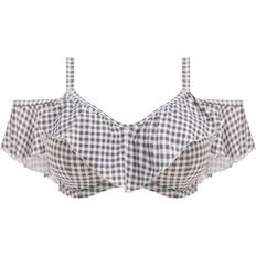 Elomi Checkmate Bardot Bikini Top - Grey Marl