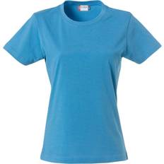 Clique Plain T-shirt W - Turquoise