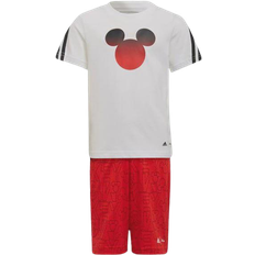 XL Altri Set Adidas X Disney Kid's Mickey Mouse Summer Set - White/Vivid Red (HA6593)