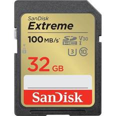 Minnekort & minnepenner SanDisk Extreme SDHC Class 10 UHS-I U3 V30 100/60 MB/s 32GB