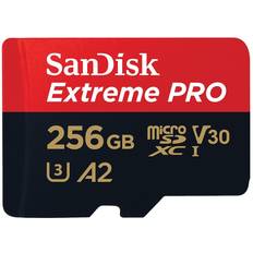 256 GB Memory Cards SanDisk Extreme Pro microSDXC Class 10 UHS-I U3 V30 A2 200/140MB/s 256GB