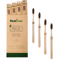 Bamboo Toothbrush Hard 4-pack