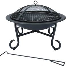 Charles Bentley Round Fire Pit Heater Open Bowl