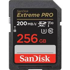 256 GB Memory Cards SanDisk Extreme Pro SDXC Class 10 UHS-I U3 V30 200/140MB/s 256GB