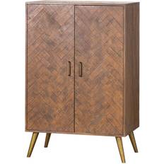 Meubles Bar Hill Interiors Havana Gold Liquor Cabinet 100x150cm