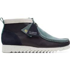 Green - Women Moccasins Clarks Wallabee FTRE - Blue/Green