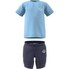 Adidas Kid's SPRT Collection Short and Tee Set - Clear Sky (HE2071)