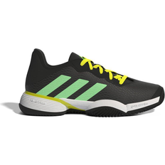 Musta Mailapelikenkiä Adidas Barricade K Clay Junior - Black/Green/Yellow