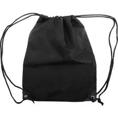 Stafford Plain Drawstring Tote Bag 2-pack - Black