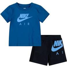 Schwarz Sonstige Sets Nike Air Shorts Set - Black/Blue (66J316-023)