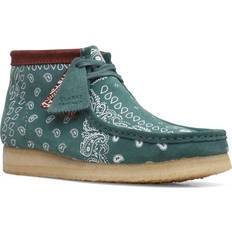 Verde Mocassini Clarks Wallabee - Green Paisley