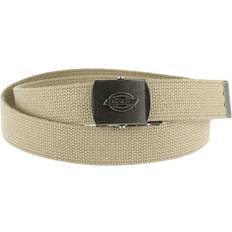 Belts Dickies Mens Adjustable Fabric Belt with Military Buckle - Beige