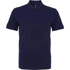 ASQUITH & FOX Men's Plain Short Sleeve Polo Shirt - Navy