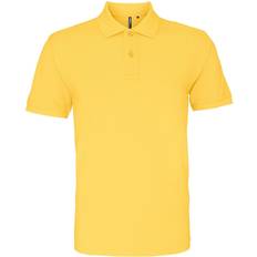 ASQUITH & FOX Överdelar ASQUITH & FOX Men's Plain Short Sleeve Polo Shirt - Mustard