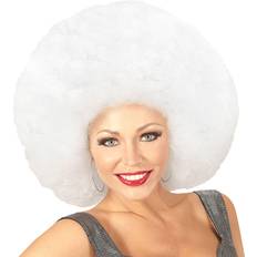 Unisex Korte parykker Kostumer Widmann Afro Wig White