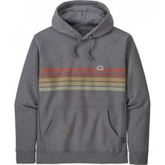 Patagonia Line Logo Ridge Stripe Uprisal Hoody - Gravel Heather