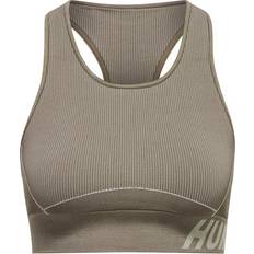 Fitness & Gym Soutiens-gorge Hummel Christel Seamless Sports Top - Chateu Gray/Driftwood Melange