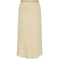 Calvin Klein Mujer Faldas Calvin Klein Crepe Midi Skirt - Beige