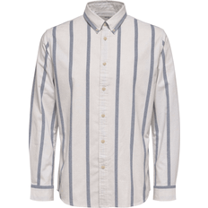 Selected Reggalte Stripes Shirt - Blue Fog