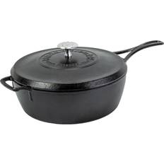 Ceramic Hob Saute Pans Lodge Blacklock with lid 10.236 "