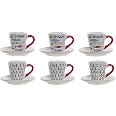 Multicoloured Cups Dkd Home Decor - Coffee Cup 13cl 6pcs