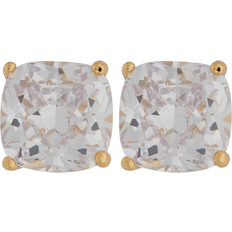 Kate Spade Square Stud Earrings - Gold/Transparent