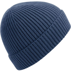 Elastane/Lycra/Spandex Beanies Beechfield Engineered Knit Ribbed Beanie - Steel Blue