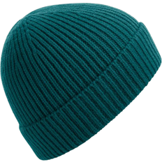 Elastane/Lycra/Spandex Beanies Beechfield Engineered Knit Ribbed Beanie - Ocean Green