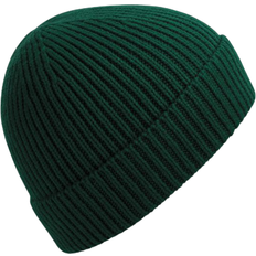 Elastane/Lycra/Spandex Beanies Beechfield Engineered Knit Ribbed Beanie - Bottle Green