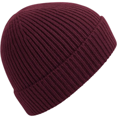 Elastane/Lycra/Spandex Beanies Beechfield Engineered Knit Ribbed Beanie - Burgundy