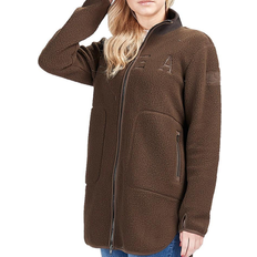 Fleecejacka svea Svea Long Pile Zip Sweat W - Brownie Bit