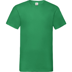 Fruit of the Loom Valueweight V-Neck Short Sleeve T-shirt M - Kelly Green