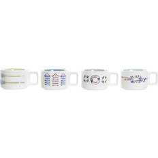 Dkd Home Decor - Taza de café 26cl 4pcs