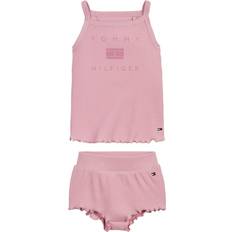 Tommy Hilfiger Rib Short Set - Broadway Pink (KN0KN01420-TH9)