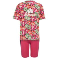 XXS Sonstige Sets adidas Marimekko Tight Set - Frost Pink/Real Magenta/Semi Solar Lime (H59951)