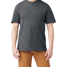 XXXS T-shirts Dickies Short Sleeve Heavyweight Henley T-shirt - Charcoal Gray