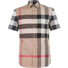 Burberry Check Stretch Poplin Shirt - Archive Beige