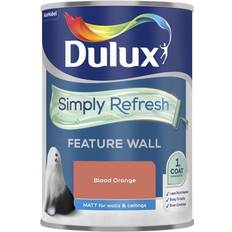 Dulux Red Paint Dulux Simply Refresh Feature Ceiling Paint, Wall Paint Blood Orange 1.25L