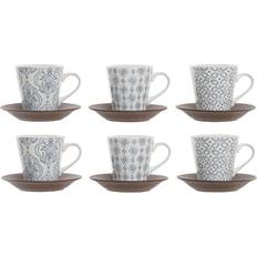 Azul Tazas Dkd Home Decor - Taza de café 15cl 6pcs