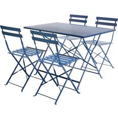 Charles Bentley GLBIST04RECNG Patio Dining Set, 1 Table incl. 4 Chairs