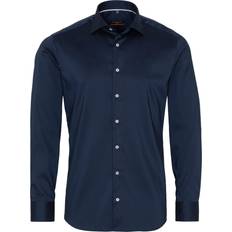 M - Polyamid Hemden Eterna Long Sleeve Shirt 3377 F170 - Dark Blue