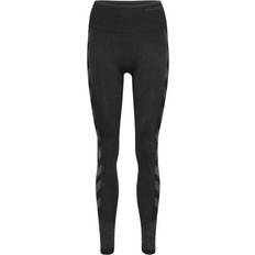 Polyamid Leggings Hummel MT Energy Seamless Hw Tights - Black/Asphalt Melange