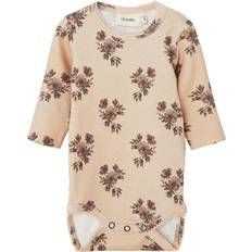 Lil'Atelier Long Sleeved Romper - Warm Sand (13209117)