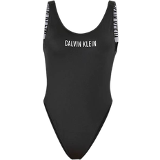 Polyamide Swimsuits Calvin Klein Scoop Neck Intense Power Swimsuit - Pvh Black