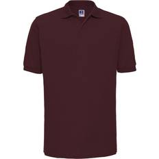 Russell Athletic Man Polo's Russell Athletic Ripple Collar & Cuff Short Sleeve Polo Shirt - Burgundy