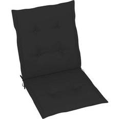 vidaXL 100x50x4cm 6-pack Cojín de silla Negro (100x50cm)