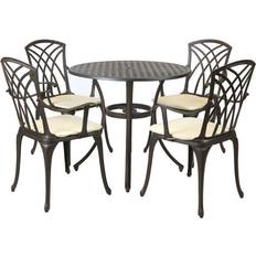 Garden & Outdoor Furniture Charles Bentley Stamford Patio Dining Set, 1 Table incl. 4 Chairs