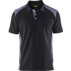 Blåkläder Polo's Blåkläder Mens Polo Shirt - Black/Grey