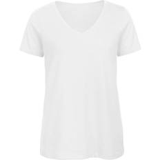 B&C Collection Womens Favourite Organic V-Neck T-shirt - White