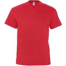 Sol's Mens Victory V Neck Short Sleeve T-shirt - Red